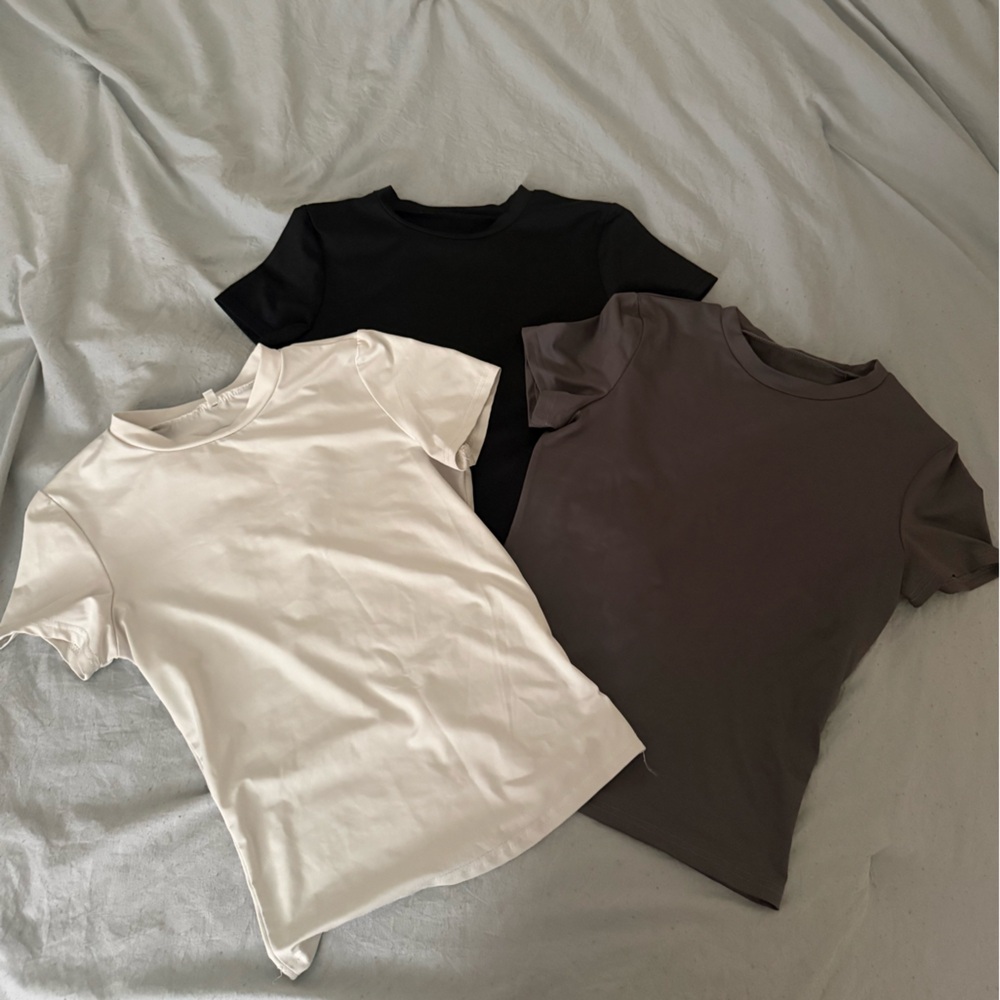 Women's Tops - Black, White, and Grey